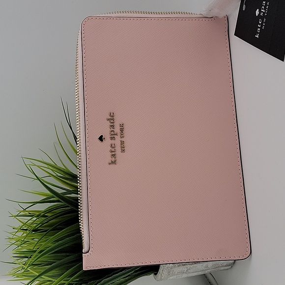 Kate Spade Staci Medium Zip Wrislet Celeste Pink - Picture 8 of 8